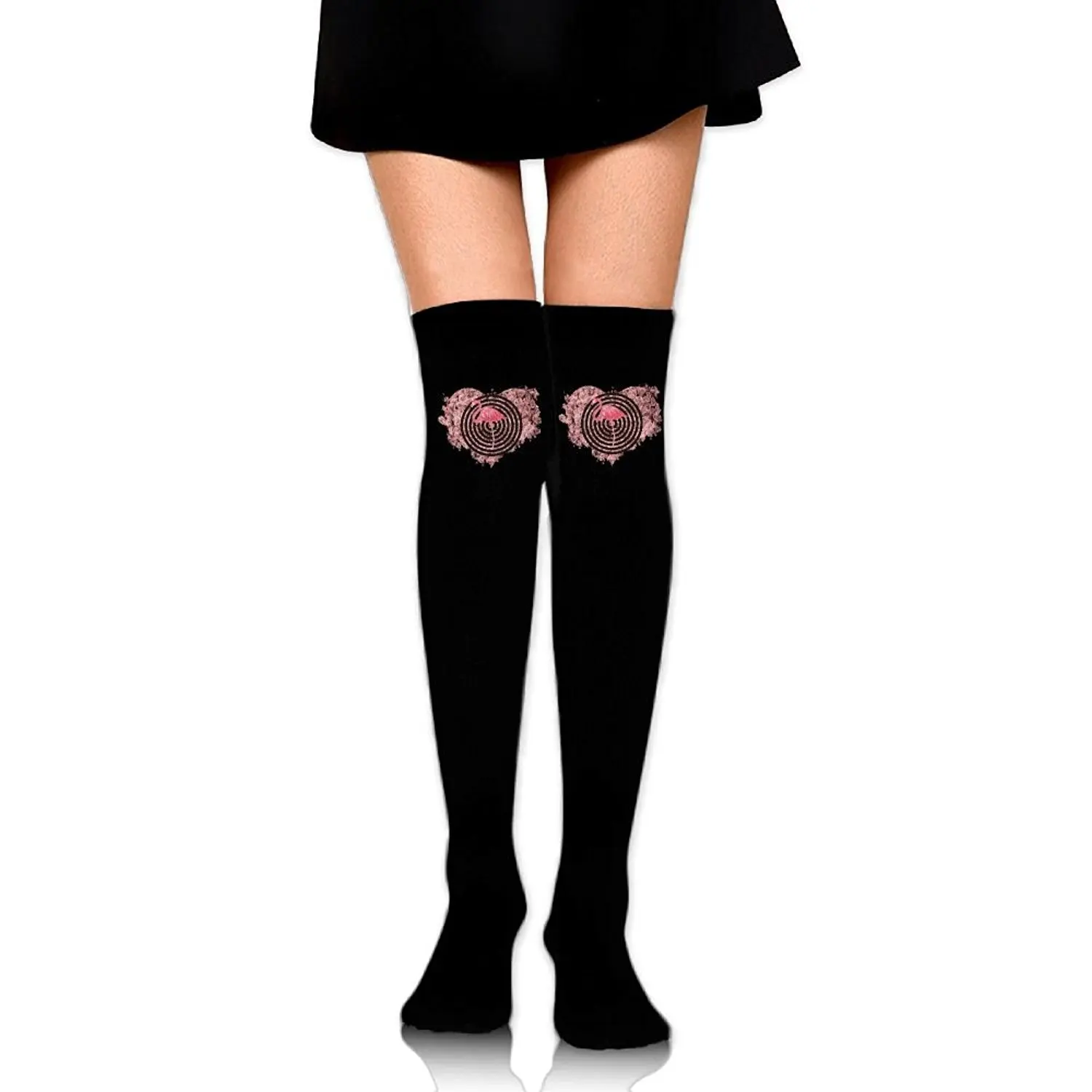 High Elasticity Girl Cotton Knee High Socks Uniform Color Pineapple Women Tube Socks