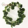 Latest artificial ivy /green leaf flower wire /artificial green garland easy to clean for celling decor
