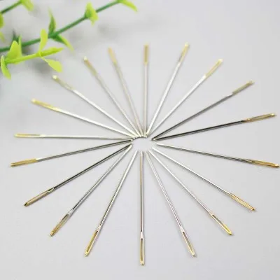 

Hand Sewing Needles 28size 100pcs/bag Gold Eye Embroidery Cross Stitch Needles With Threaders Home DIY Sewing Tools