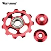WEST BIKING MTB Bike Bicycle 11T Rear Bicycle Derailleur Pulley Jockey Wheel Aluminum Alloy Cycling Guide Roller Idler Pulley