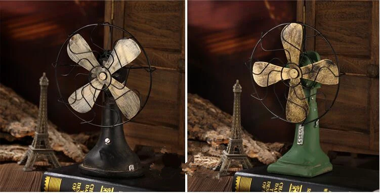 Model Fan Wholesale Retro Vintage Prop Model Handmade  Ornaments Home Decorative Items Crafts