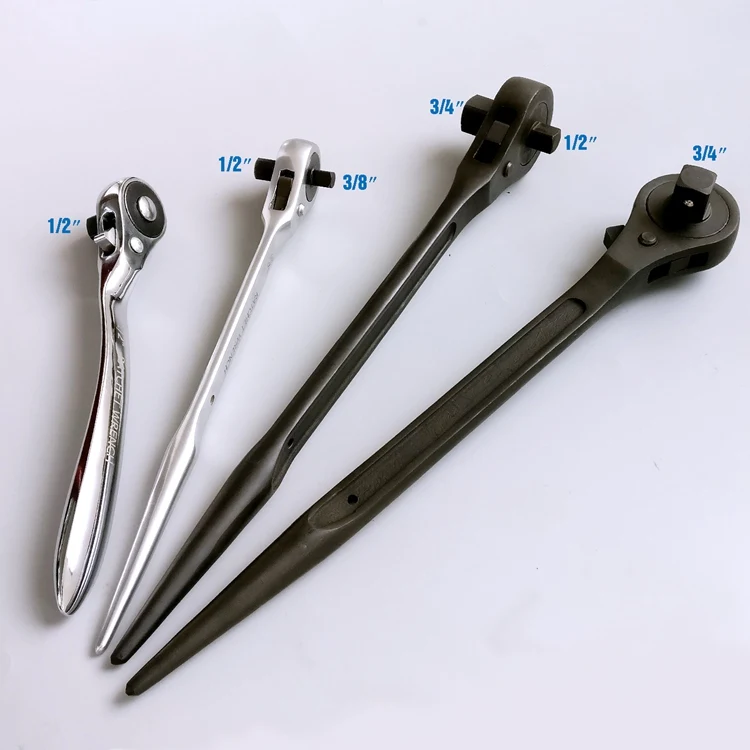 Free Shipping New 12" ADJUSTABLE SPUD Wrenches &  Dual ratchet 3/8-1/2 Drive 