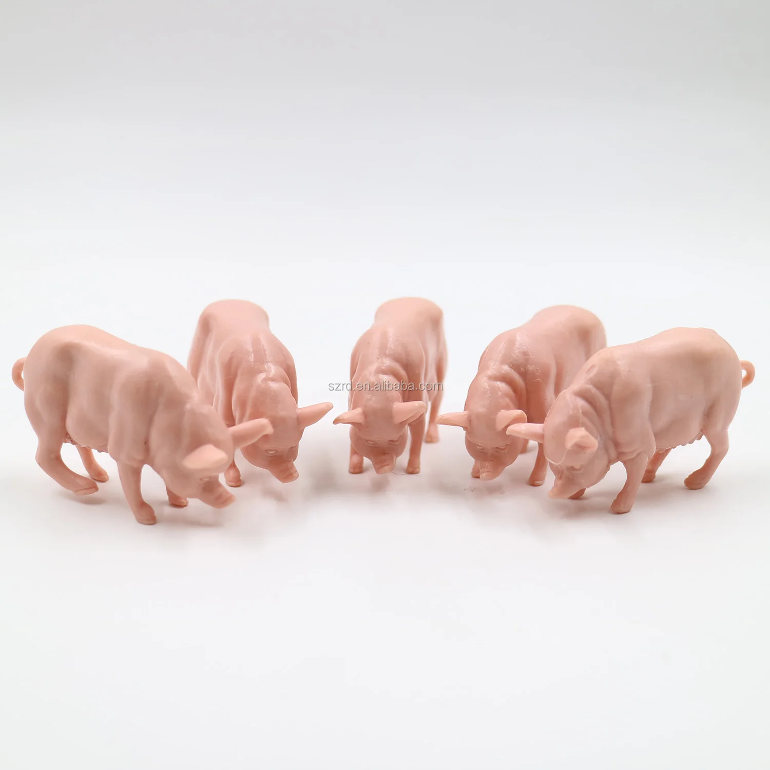 Custom Plastic Pig Toy/cheap Plastic Toy Pig/pvc Animal Plastic Toy