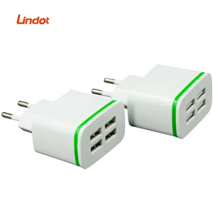 Universal 4 Port USB Wall Charger Mobile Phones