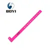 Waterproof PVC Wristband with Plastic Clip Cmyk Printing ABS/PVC Wristband