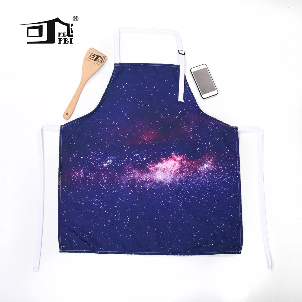 

Custom full sublimation 100% polyester apron, men bbq Promotional Products apron, White color apron