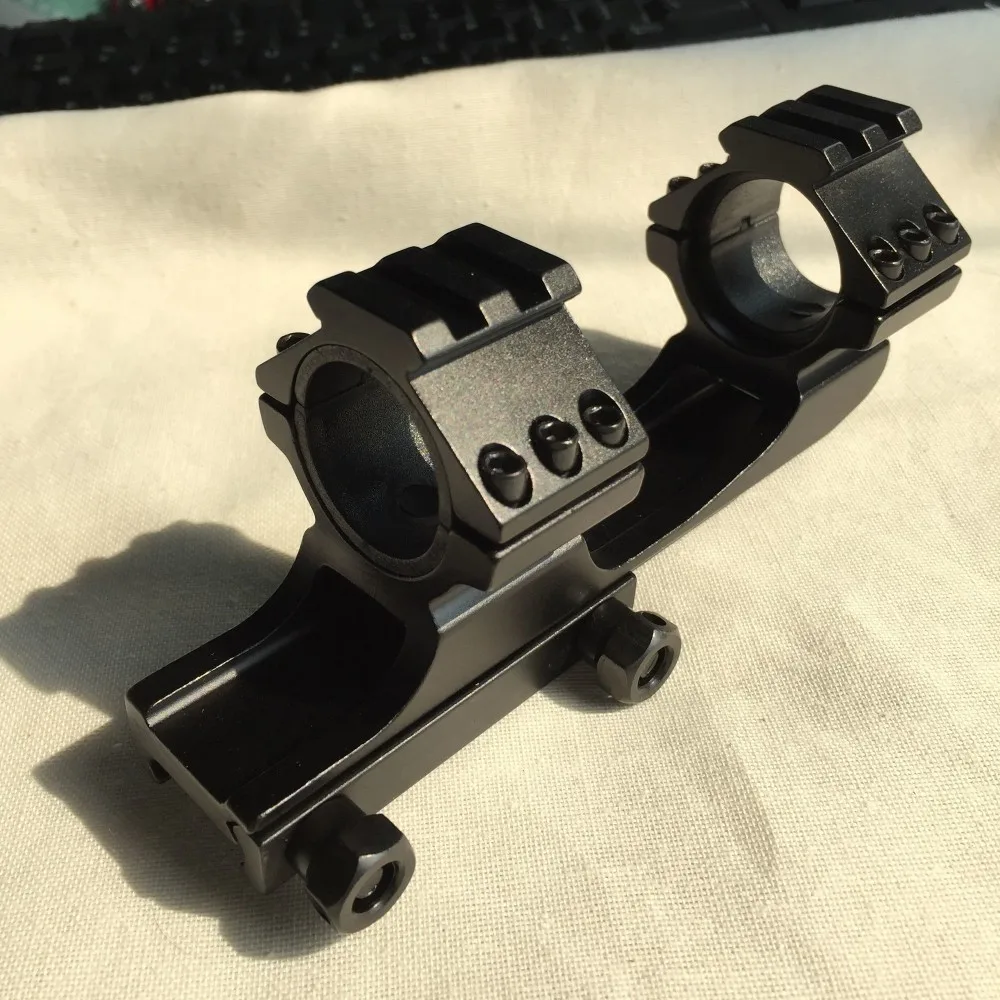 Double Scope Rings Fit 20mm Dovetail Rail Mount Tactical Dual Ring