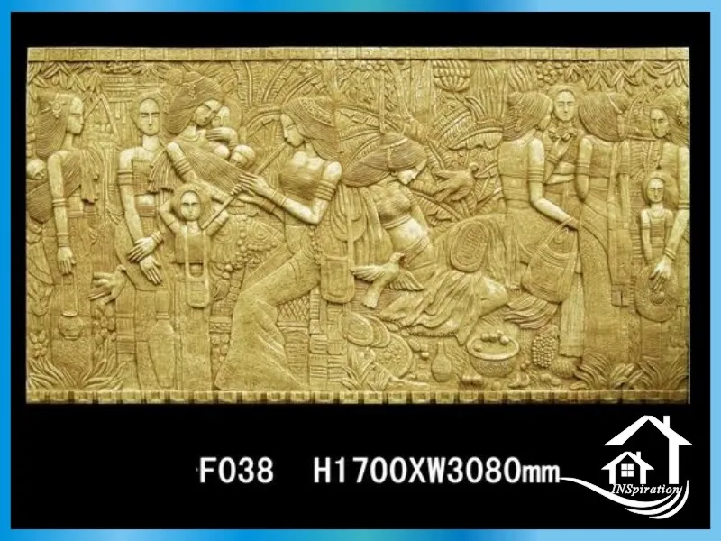 
Artificial sandstone relief clay sculpture 