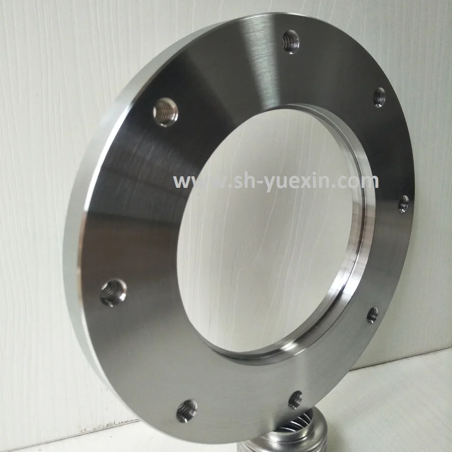 Stainless Steel 304 316l Iso K Iso F Iso Flange Bolted Tapped Thread Holes For Vacuum Sealing 0422