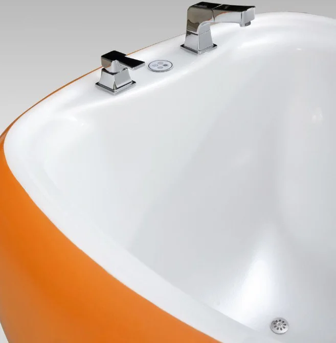 Beautiful Orange Comfortable Surface Baby Spa Bath /baby Bathtub