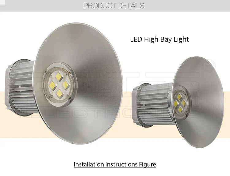 High lumen IP67 waterproof factory high bay led light 180w