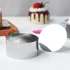 New Mousse Mold W/ Lid Round Stainless Steel Cake Ring Bakeware Tools Cupcake