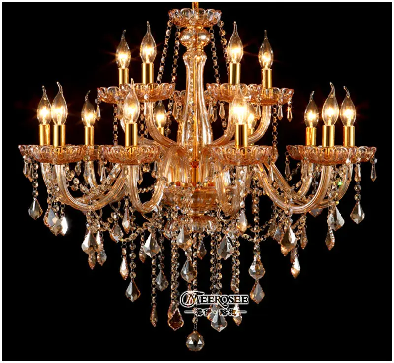 New High Quality Luxury Indian Chandeliers Design Amber Chandelier High Quality Luxury Indian Chandeliers Design Amber Chandelier Lamp Modern Hanging Light Fixtures Md8821 L15