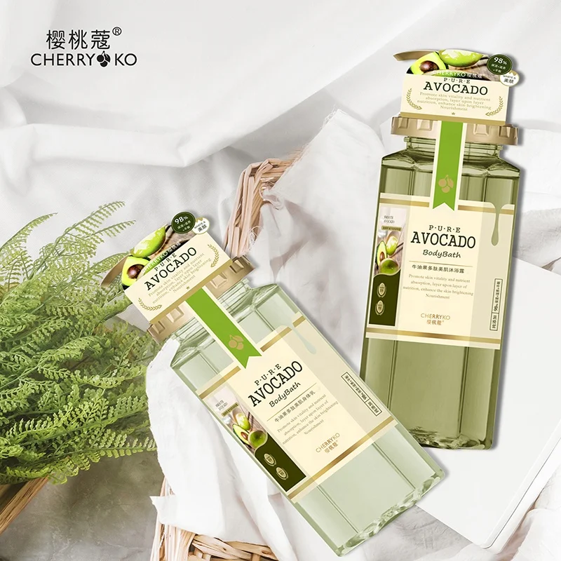 
Hot Selling Plant Extract Body Wash Shower Gel Moisturizing Avocado Shower Gel 