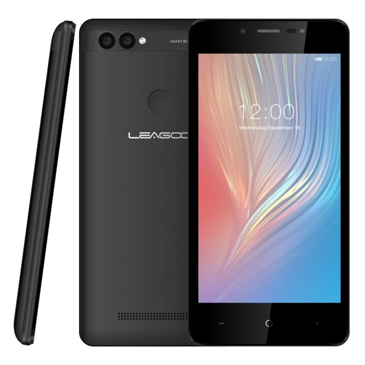 

Wholesale Dropshipping LEAGOO POWER 2 Smartphone 2GB+16GB Face ID & Fingerprint Identification 5.0 inch Android Mobile Phones, Black gold