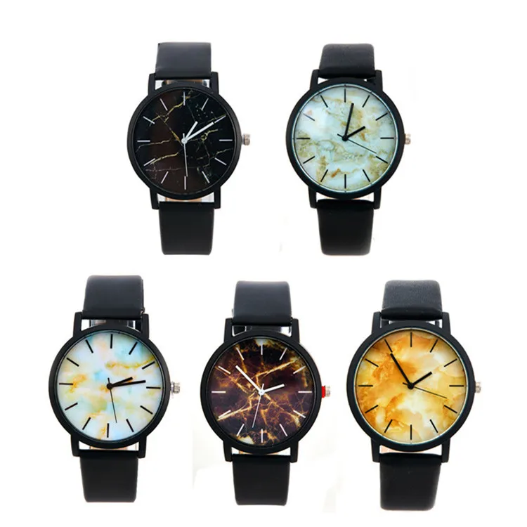 

Free Shipping New Unisex Casual Leather Watch Quartz Analog Wrist Watch LW097, 5 different colors as picture
