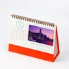 Latest table desktop offset print in Guangzhou local long history factory folding glossy paper desk calendar 2019