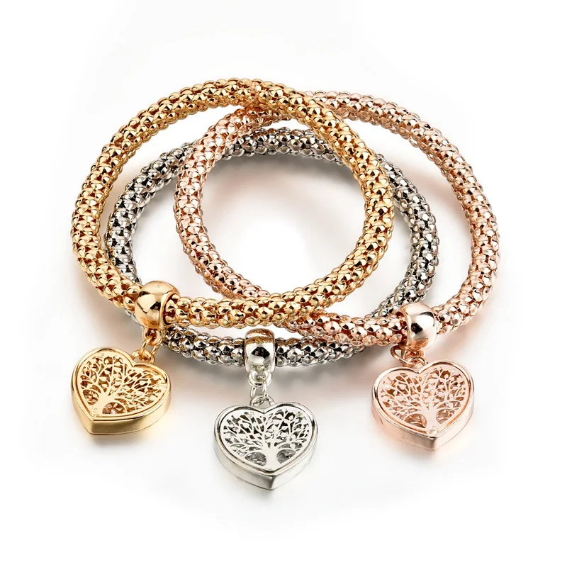 

Tree Of Life Bracelet Womens Heart Shaped Pendant Bracelet Set