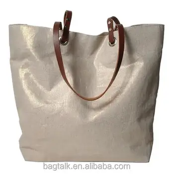 metallic beach bag