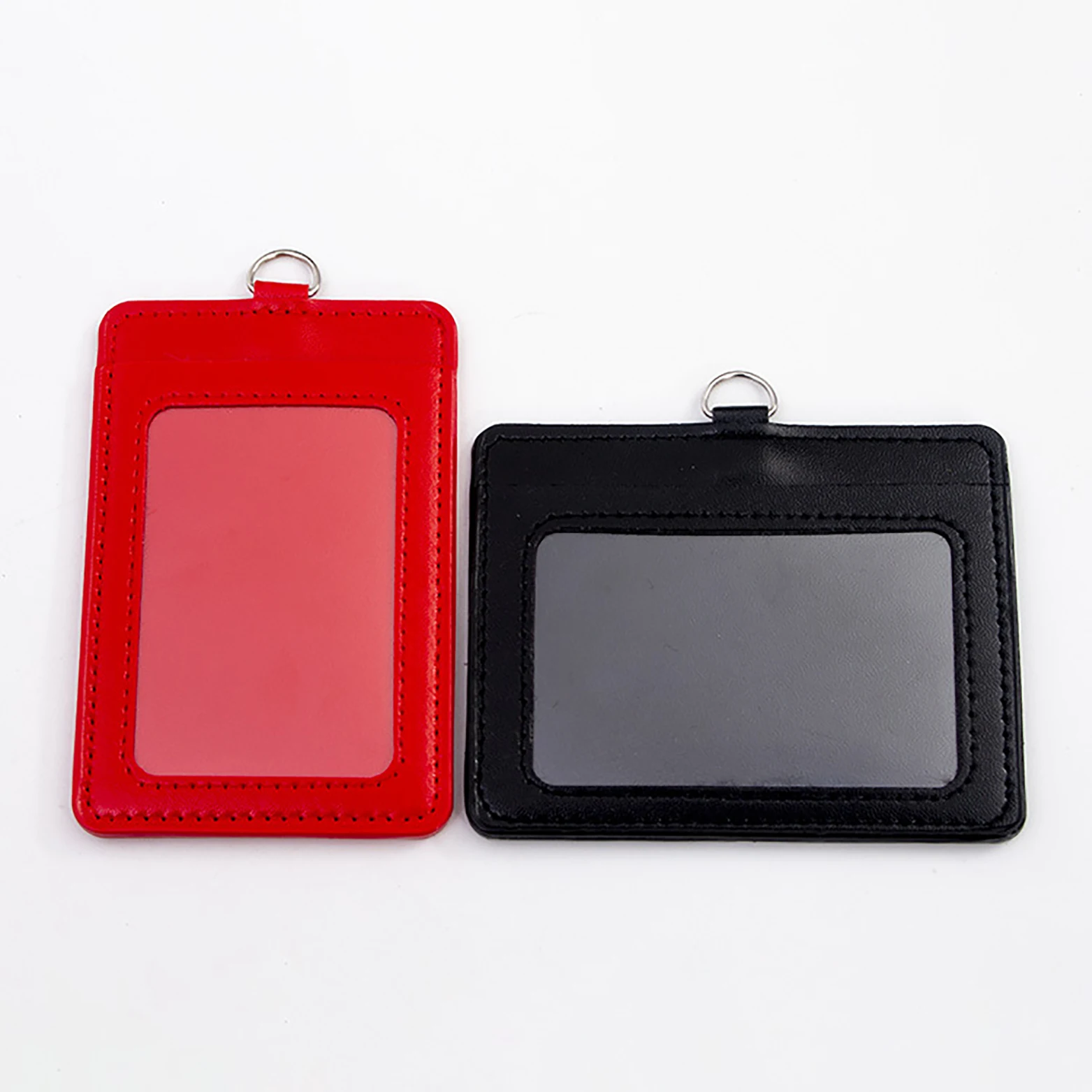 Custom Leather Working Name Card Badge Holder  Leather Id Badge Card 