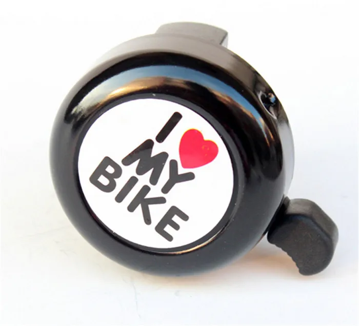 

Bicycle Bell I Love My Bike Printed Clear Sound Cute Bike Horn Alarm Warning Bell Ring Bicycle Accessory, Multi