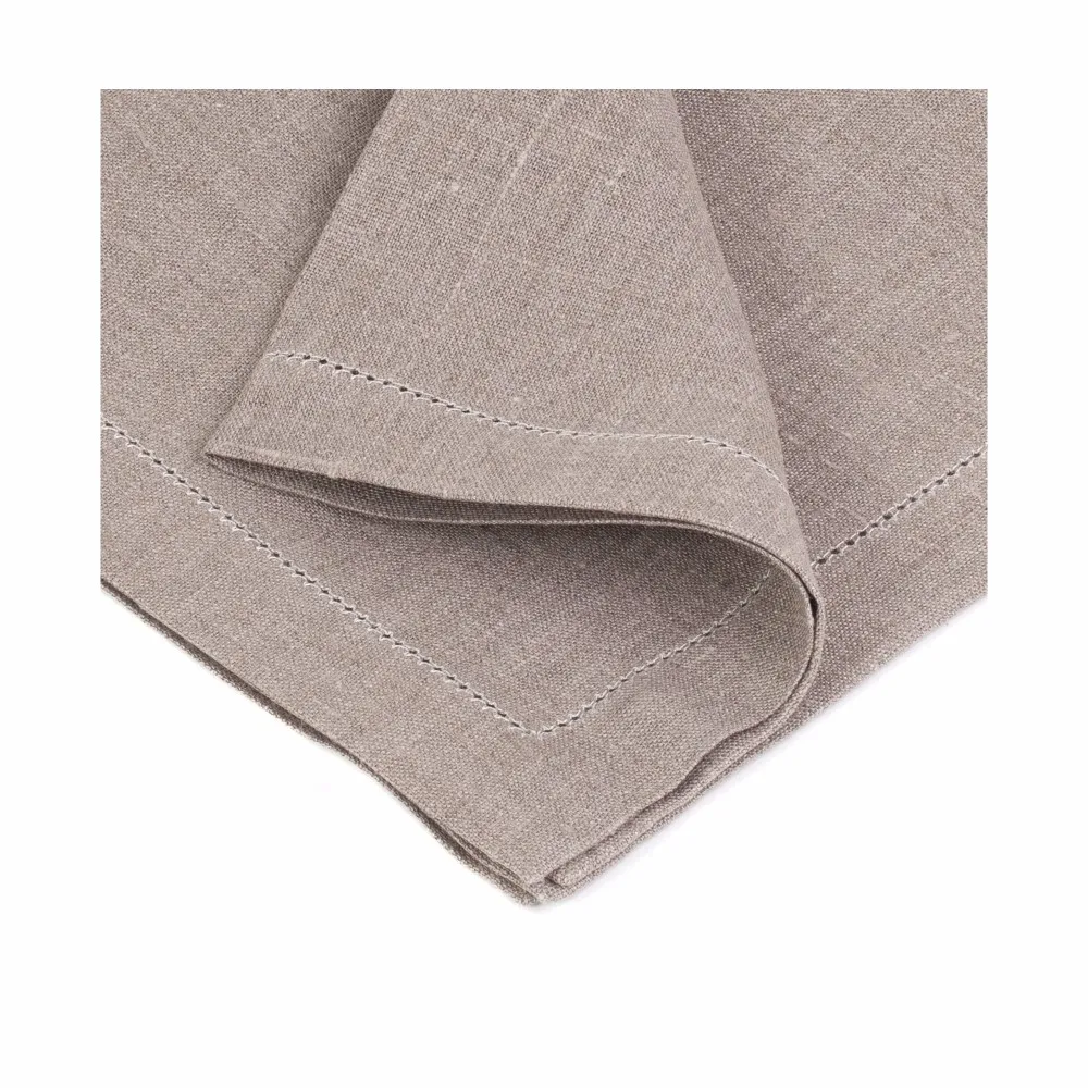 New Blank Hemstitched Classic Flax Wedding Linen Cocktail Hand