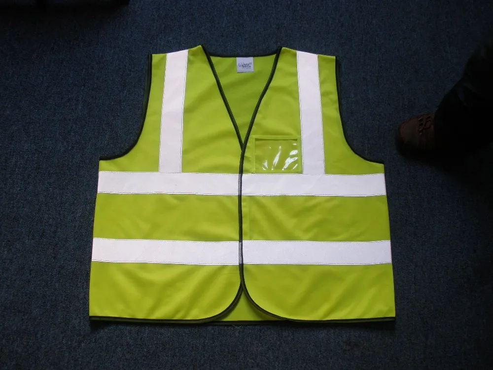 Hi Viz CE Reflective Security Vest with ID pocket
