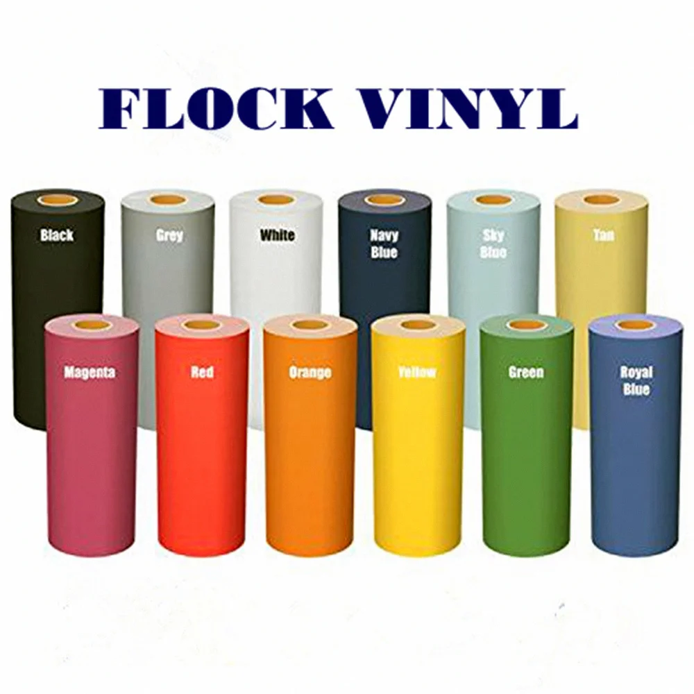 Hiyi3d S704 Red Flock Sgs Tested Flock Heat Transfer Vinyl Roll Buy