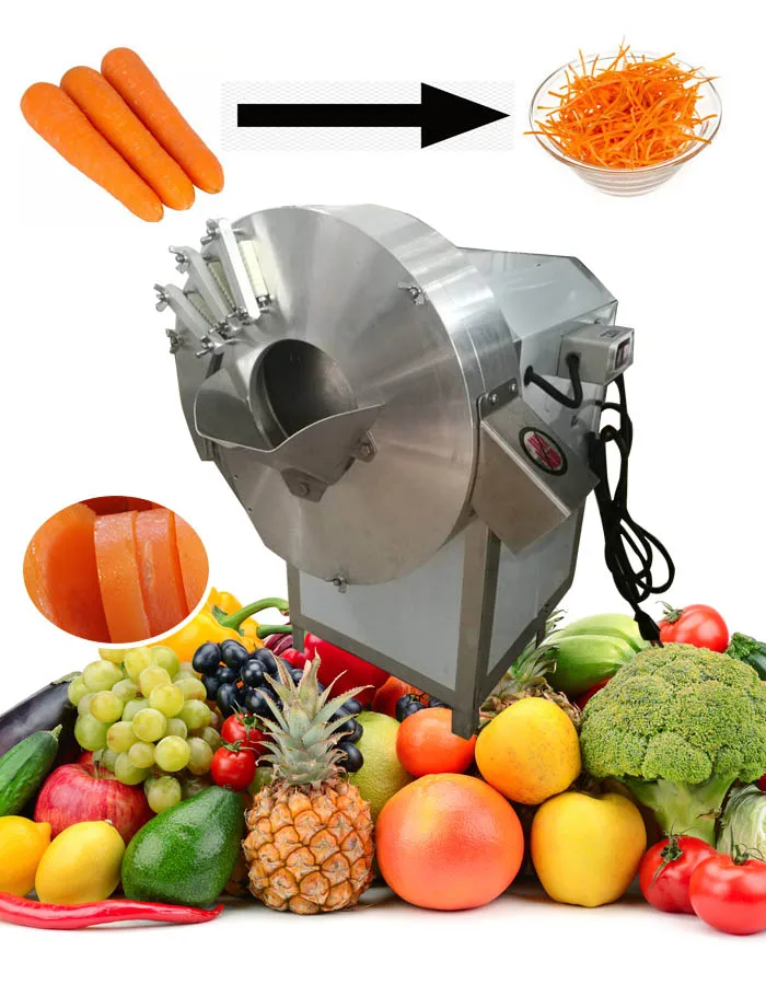 Stainless Steel Ginger Shredding Commercial Carrot Shredder Machine