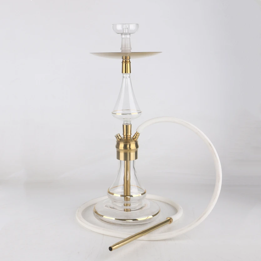 

Stock Hookah Stainless steel Shisha New Style Golden Luxury in Aluminium Box