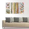 RTS colorful abstract 5 panel canvas wall art painting popular style good quality fast delivery dropship