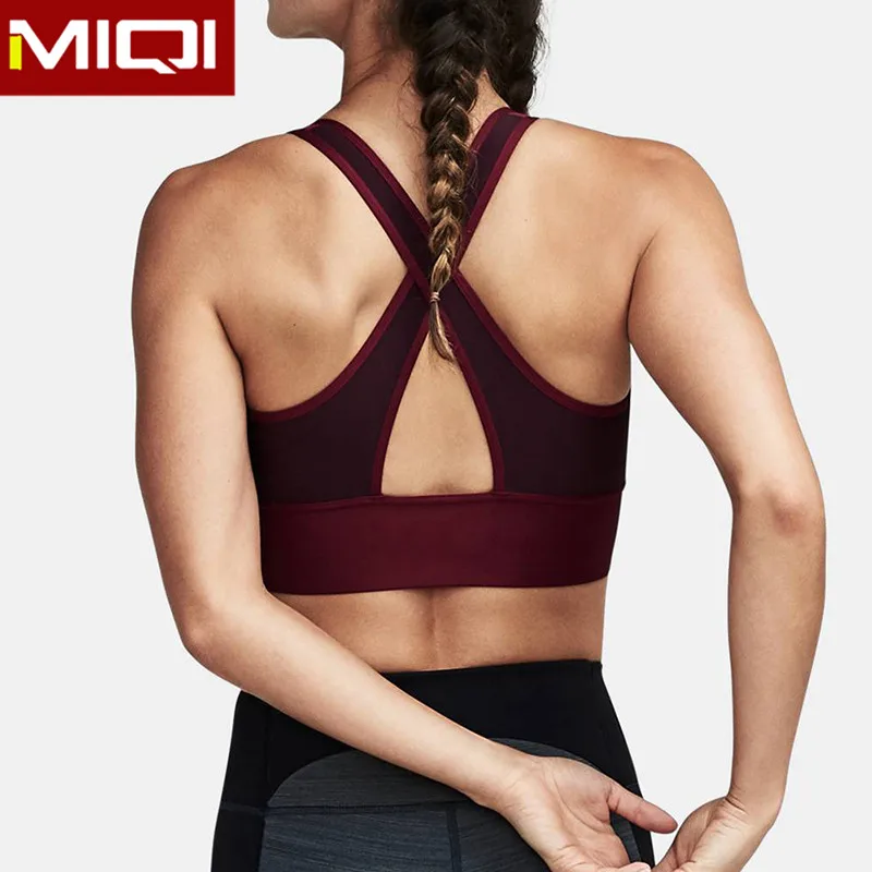 

Hot sale ladies custom sexy plus size womens wholesale design your own private label padded sports bra, Customized colors