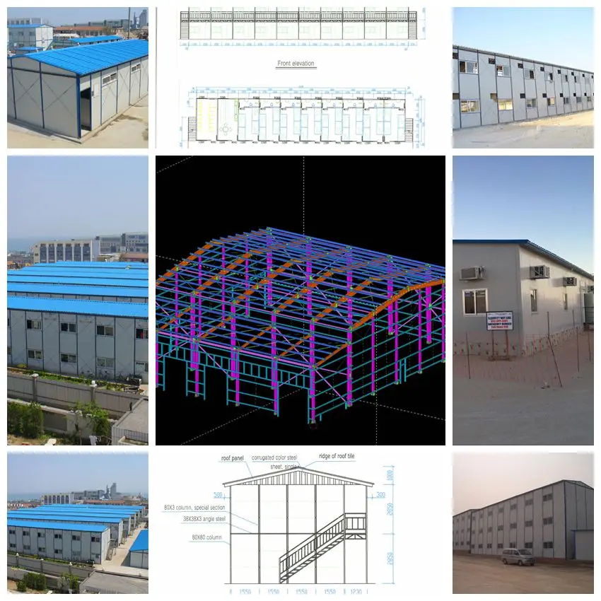 light steel structure for building/warehouse/factory/hangar/shed