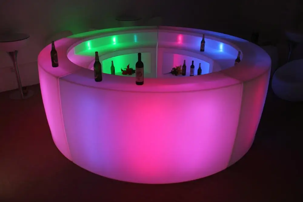 Led Plastic Bar Counter / Led Plastic Bar Counter Furniture/illuminated