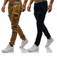 

Mens Fashion Cargo Pants Casual Hip Hop Drawstring Ankle Pants Men Ankle Length Relaxed Fit