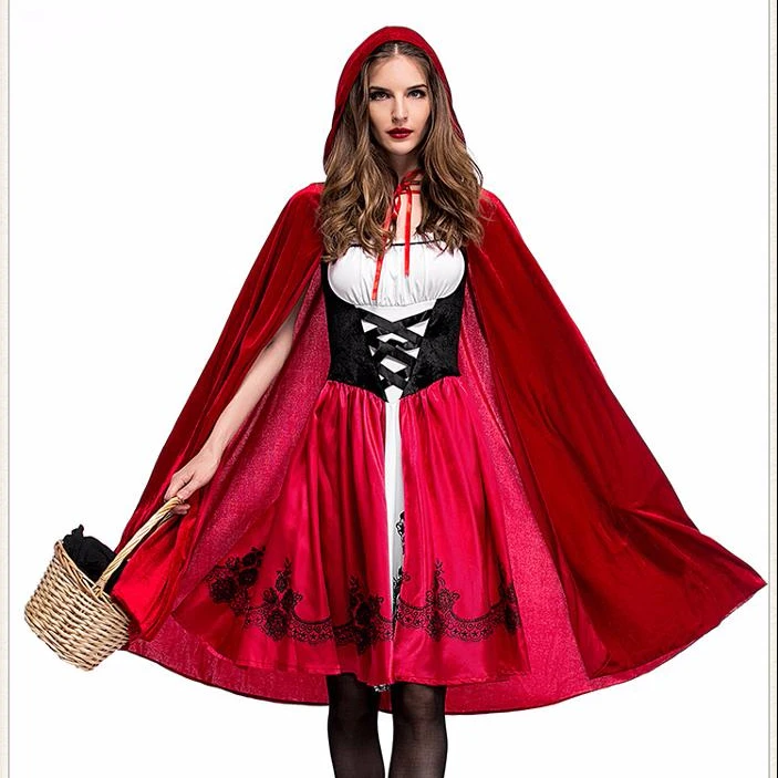 

Women halloween little red riding hood costume