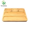rectangle and natural Bamboo dish & snack plates