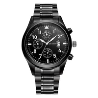 

2020 Most Popular Products Waterproof Men Black Luxury Watches Quartz Movement Wrist Watch