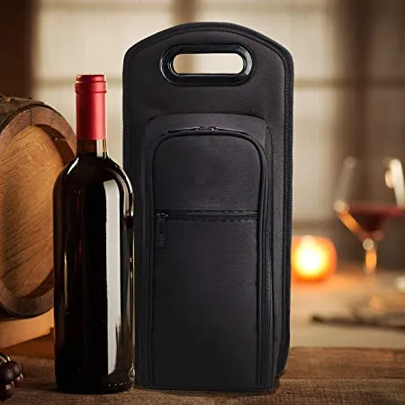 High quality custom logo 2 Bottle wine Travel tote bag