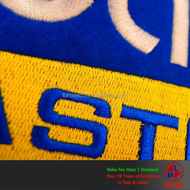 super high density uniform embroidery badge