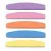 5 Colors Half Moon 100 180 Grit Washable Nail Files Buffer