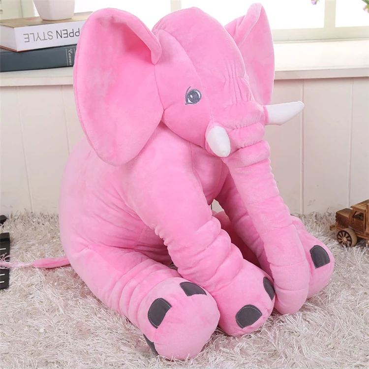 large plush elephant pillow