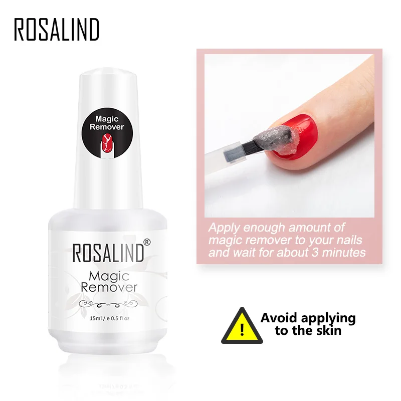 
Rosalind oem nail art tools private label 15ml magic gel remover easy apply uv gel nail polish gel remover for wholesale 