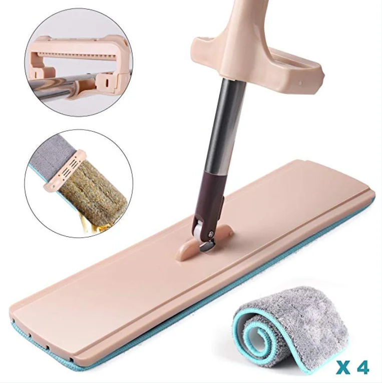 

Hardwood Laminate and Tile Window Mop 360 Hands-Free Automatic Squeeze Wet Dry Lazy Mop Self Wringing Flat MOP