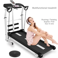 

Mechanical treadmill machine home fitness multi-function silent mini foldable weight loss exercise sports fitness equipment