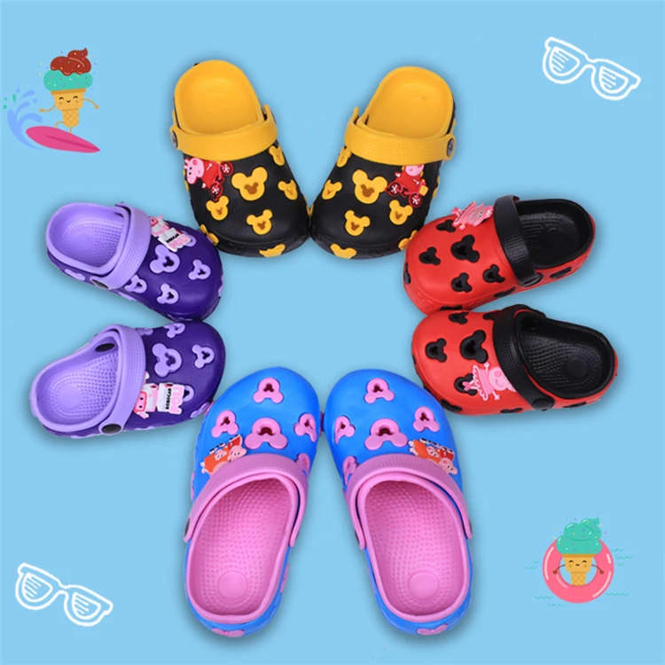 
New Product Cute EVA Garden Kid Shoe Baby Clogs EVA Summer Clog With Pig Pattern 