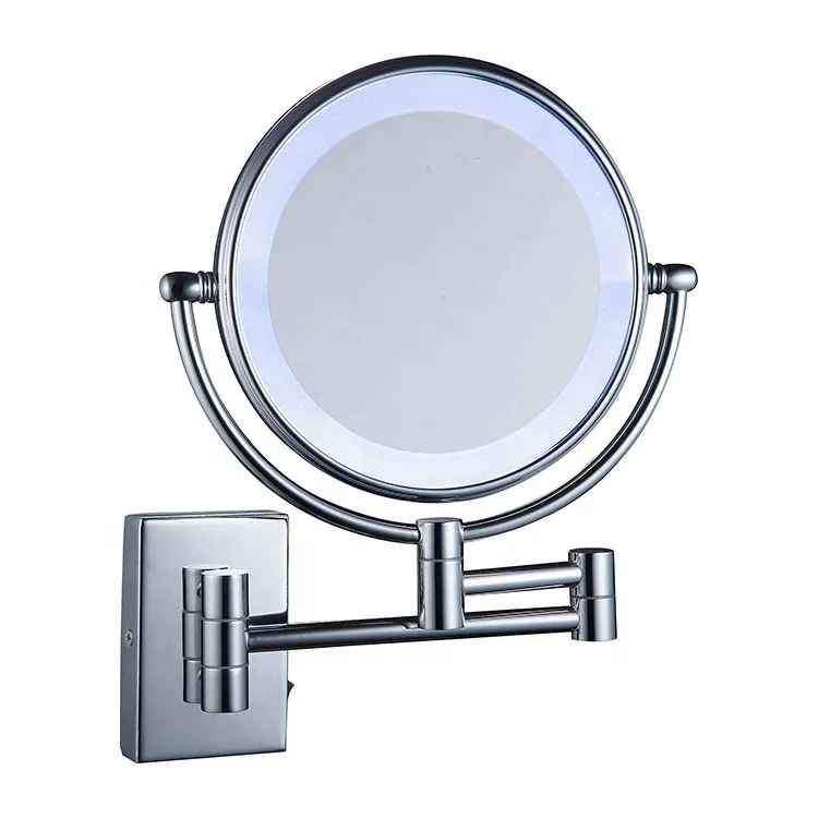 

Wall Mount Double Sided 3X 5X 10X Magnify Led Makeup Cosmetic Mirror