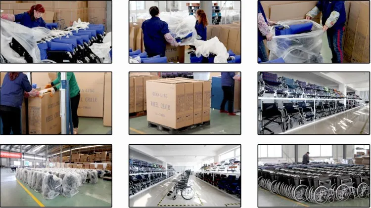 
Cheapest Folding Lightweight Economic Used Manual Wheelchair 