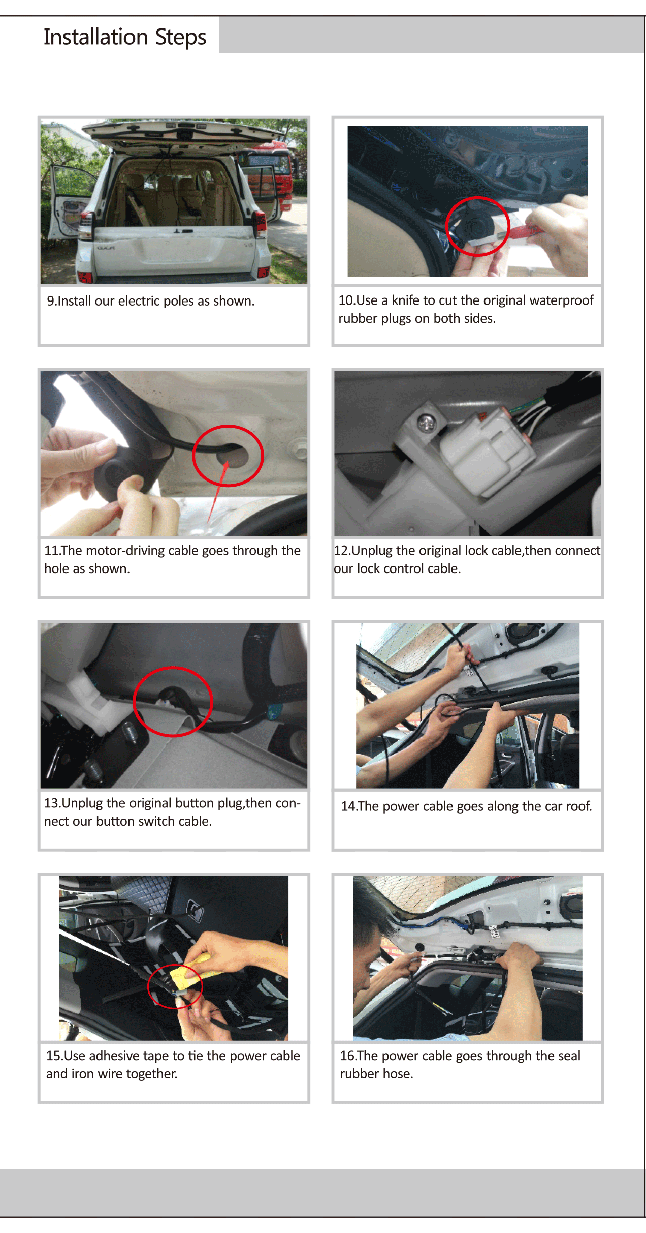 KIT BSM Electric tailgate / Rear power liftgate door / electric tail door for Captiva