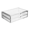Two Layers Of Drawer Acrylic Box Cosmetic Box Desktop Plastic Transparent Display Box